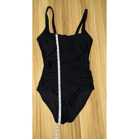Athleta Square Neck Shirred One Piece swimsuit - size M - SW3 - Picture 7 of 8